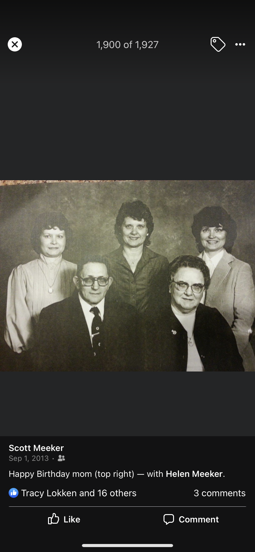 Memorial wall photo