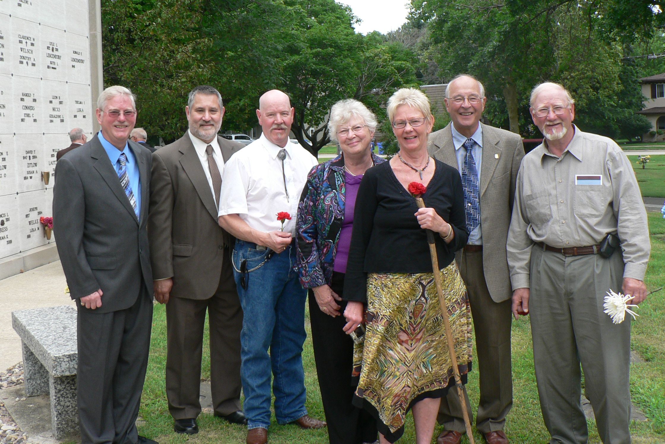Memorial wall photo