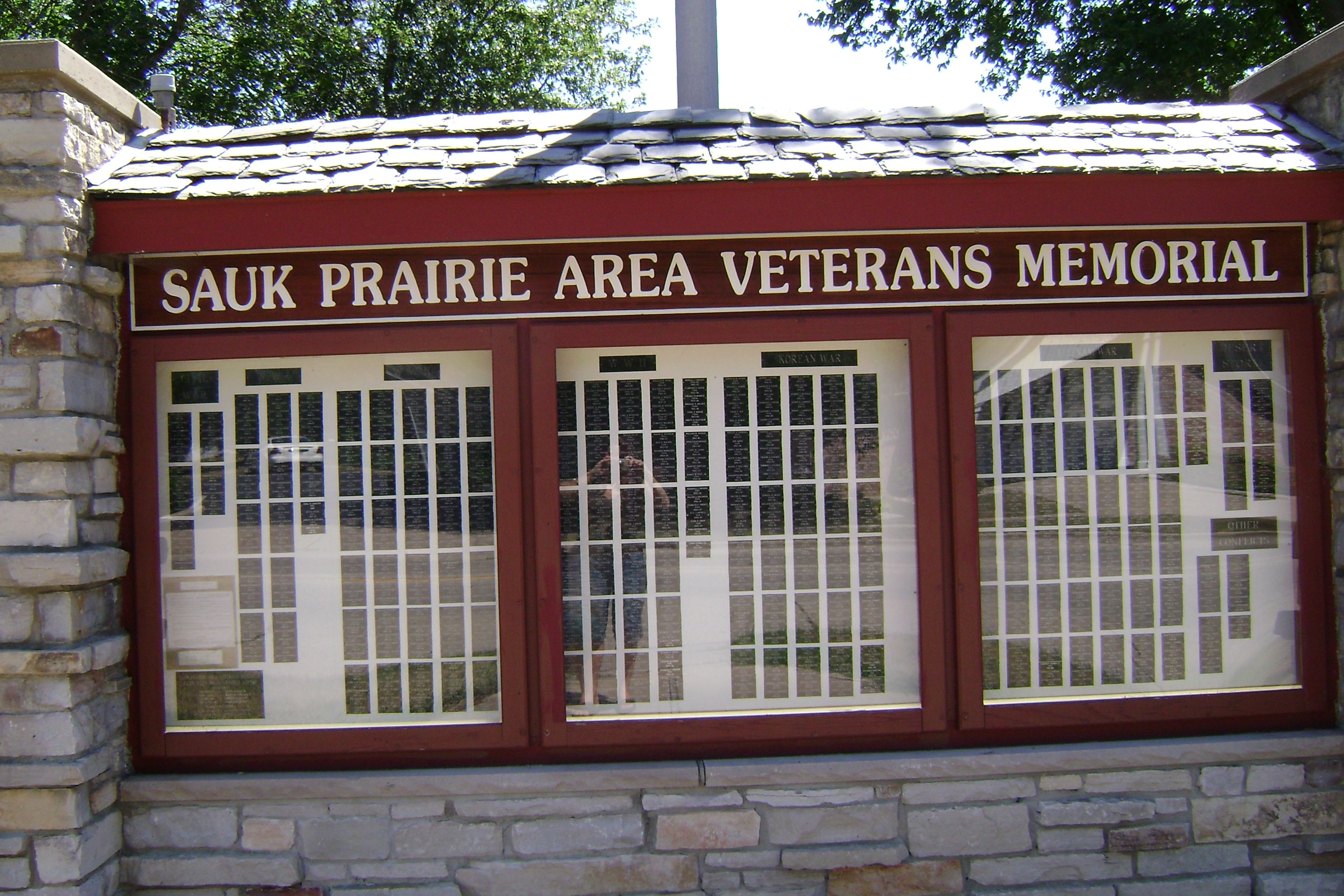 Memorial wall photo