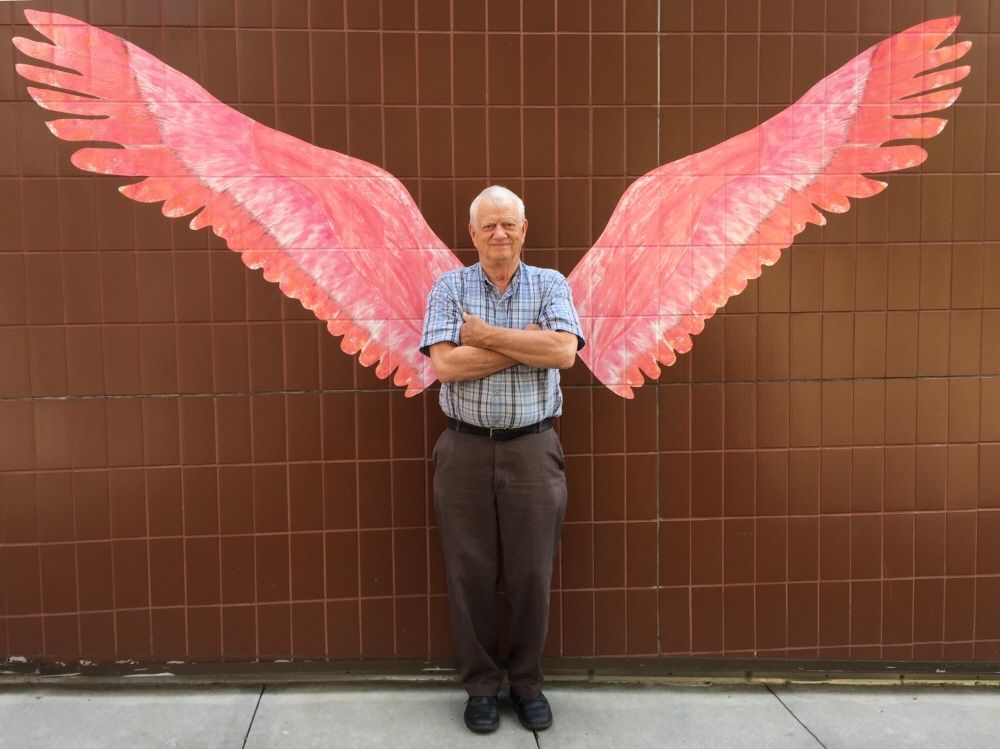 Memorial wall photo