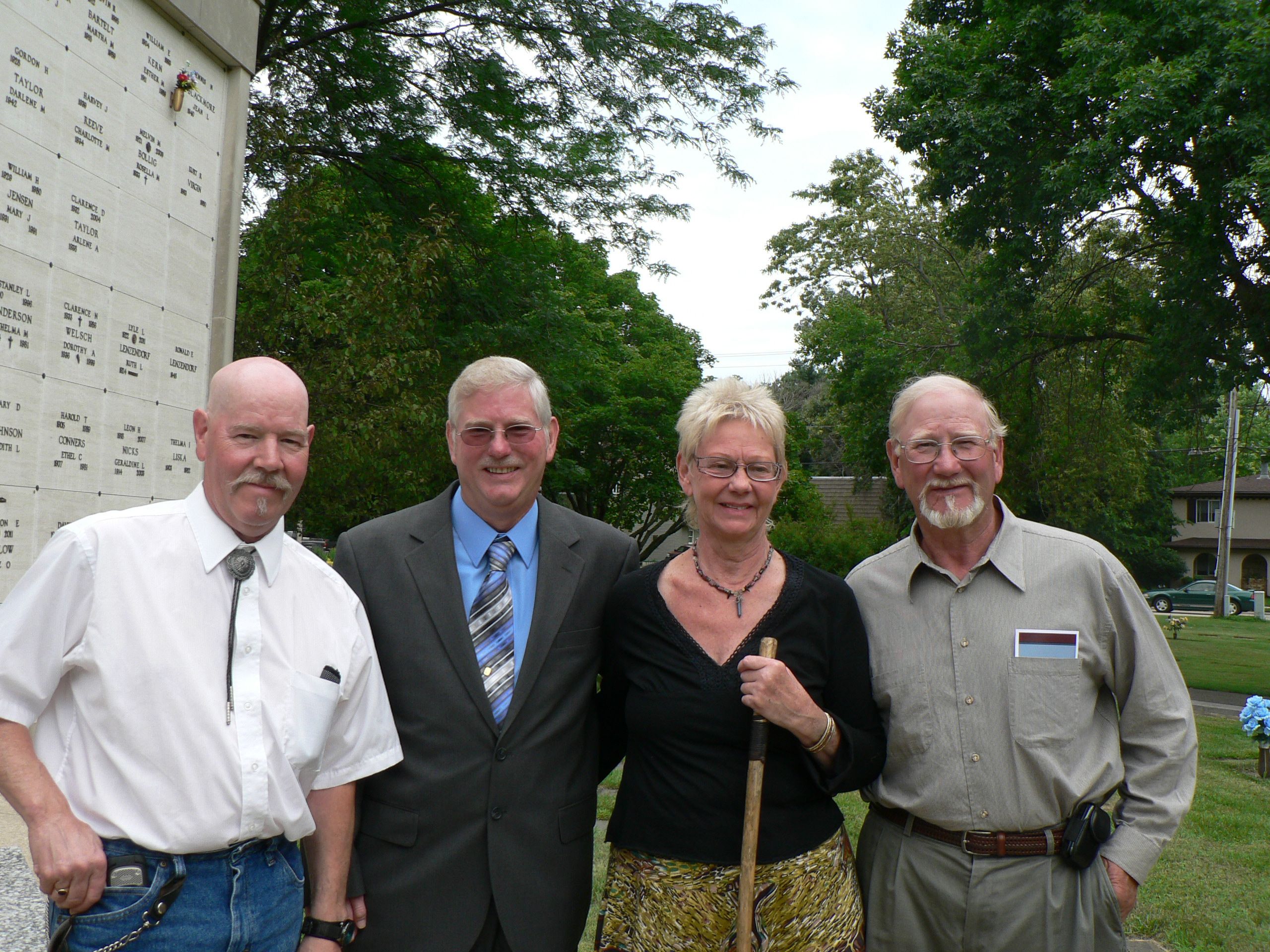 Memorial wall photo