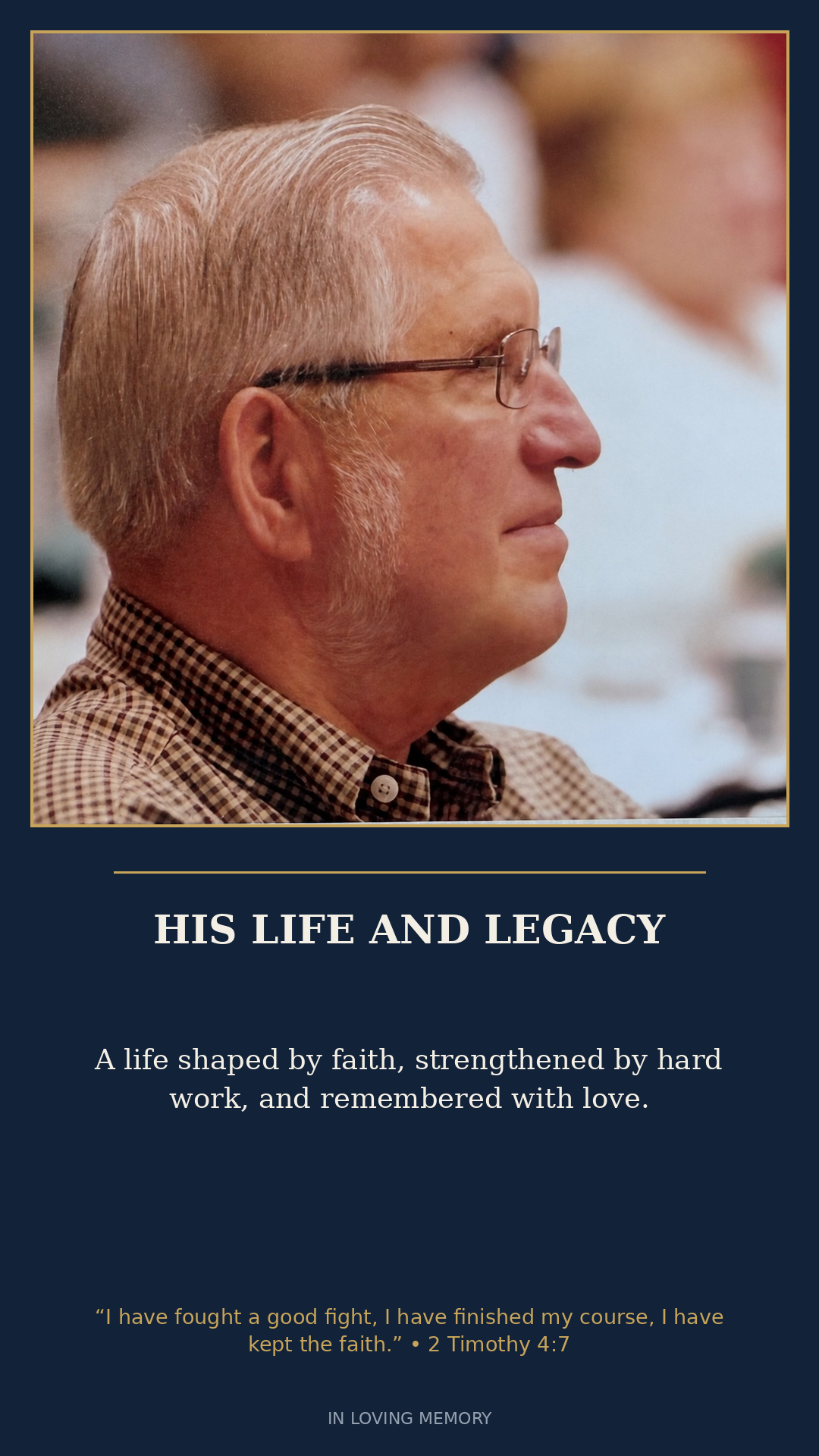Memorial wall photo